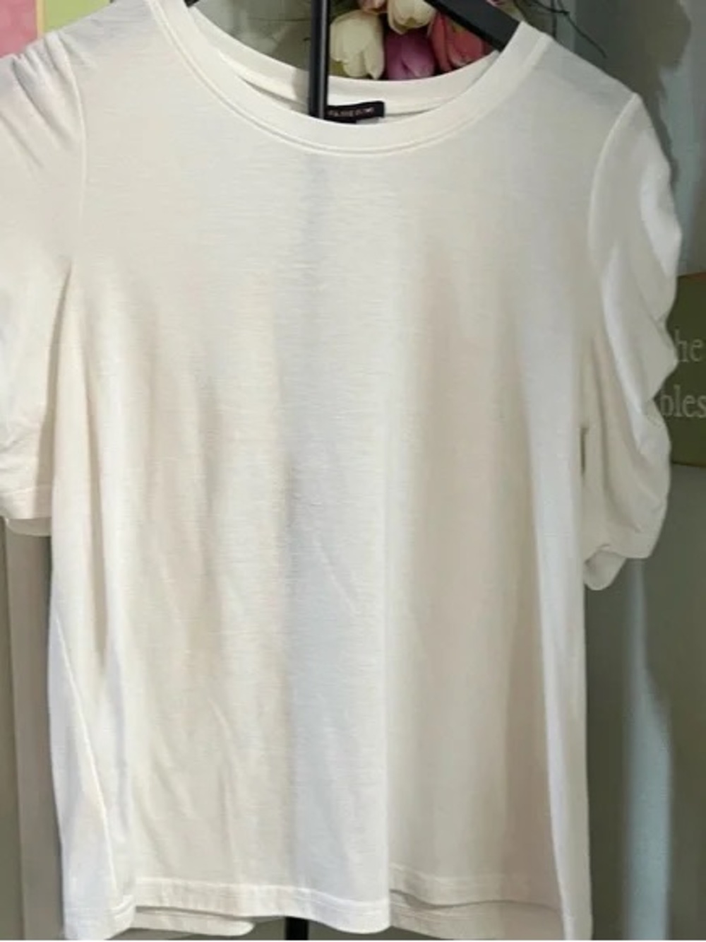 Essential Women's White Crewneck Short Sleeve Tee